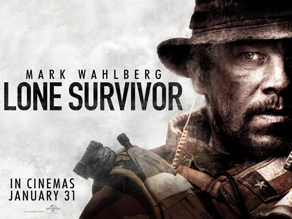 For decorate purposes only. A movie poster for Lone Survivor. A movie about American Navy SEALs who sacrifice themselves for American freedom.