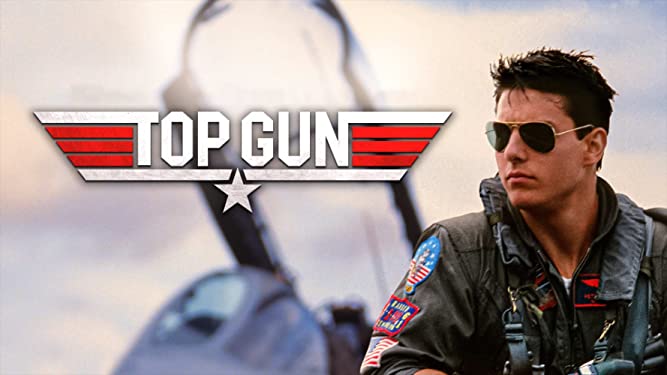 For decorative purposes only. A movie poster for Top Gun, depicting Maverick getting ready to serve as the nation's hero pilot.