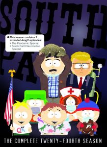 DVD box art for South Park: Season 24. Image for display purposes, provided by Paramount under the fair use act.